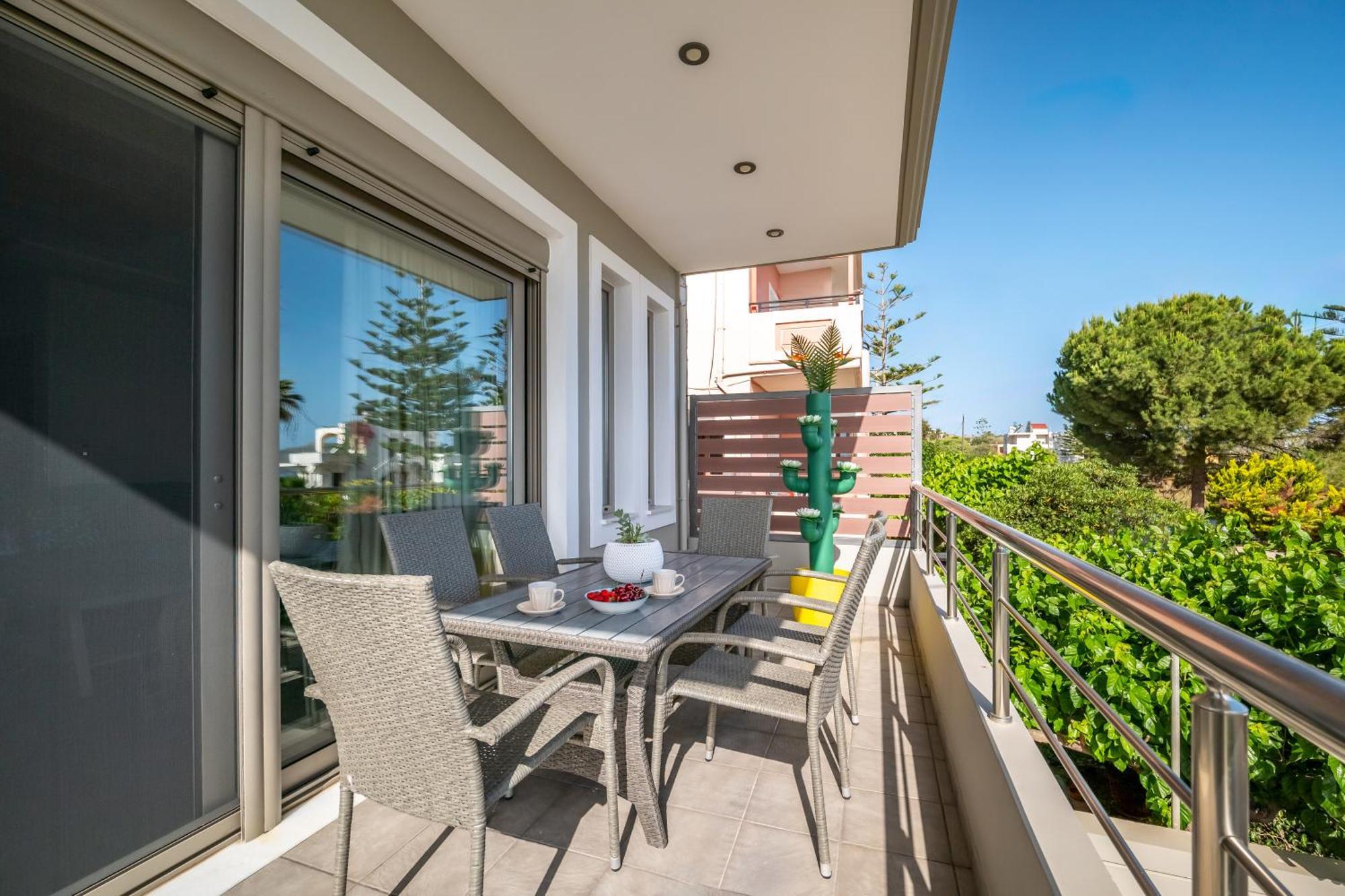 Aria Sea View, Chania Stalos Bagian luar foto