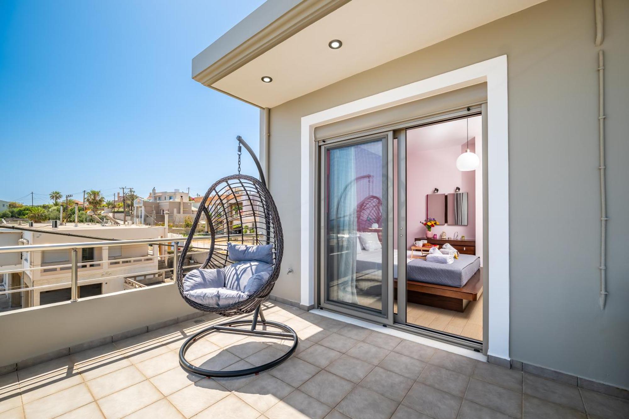 Aria Sea View, Chania Stalos Bagian luar foto
