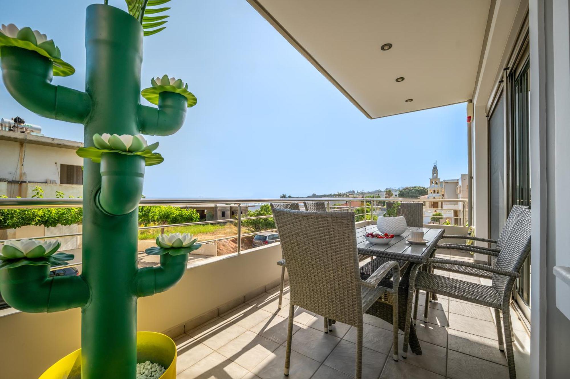 Aria Sea View, Chania Stalos Bagian luar foto