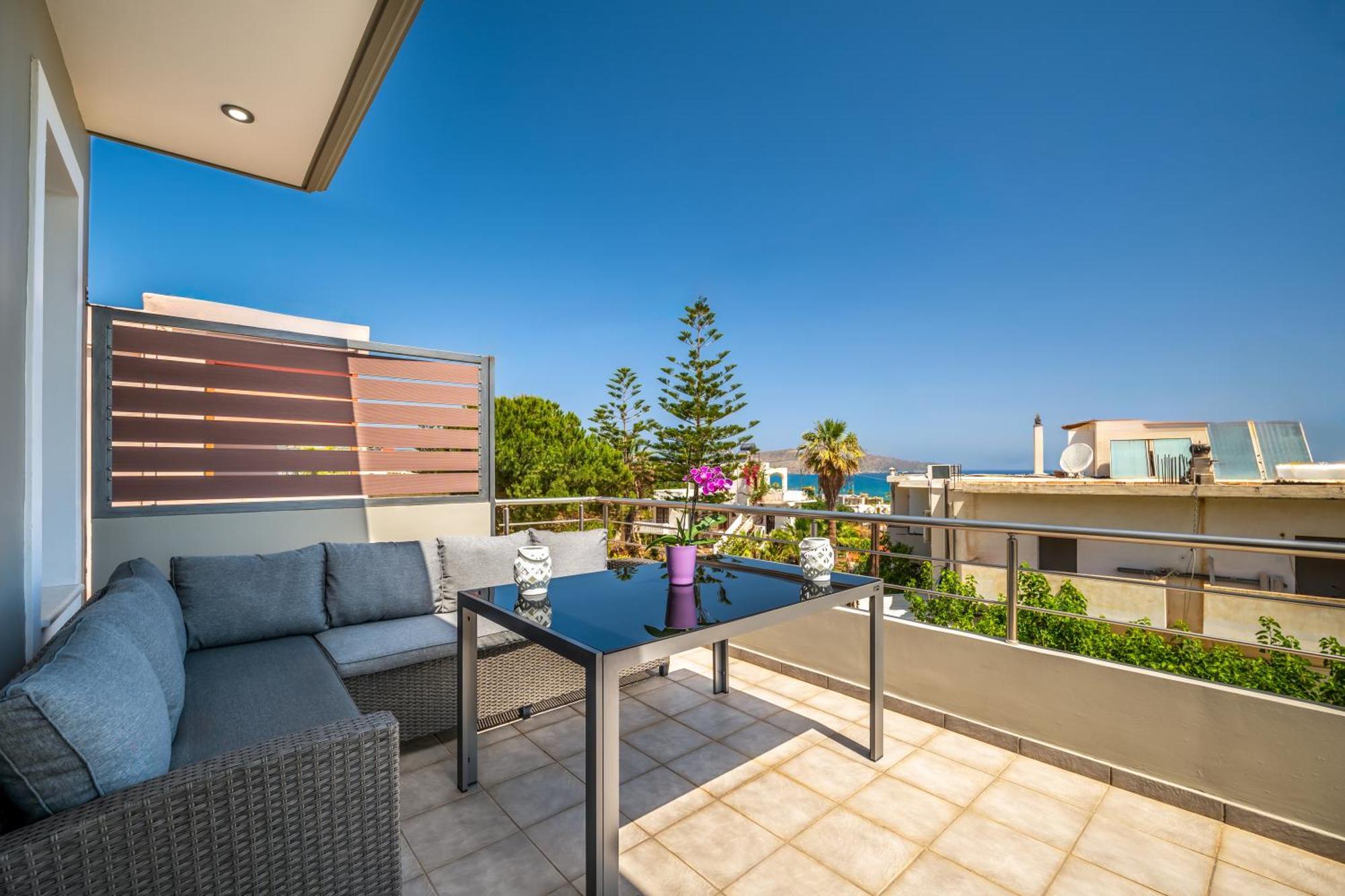 Aria Sea View, Chania Stalos Bagian luar foto