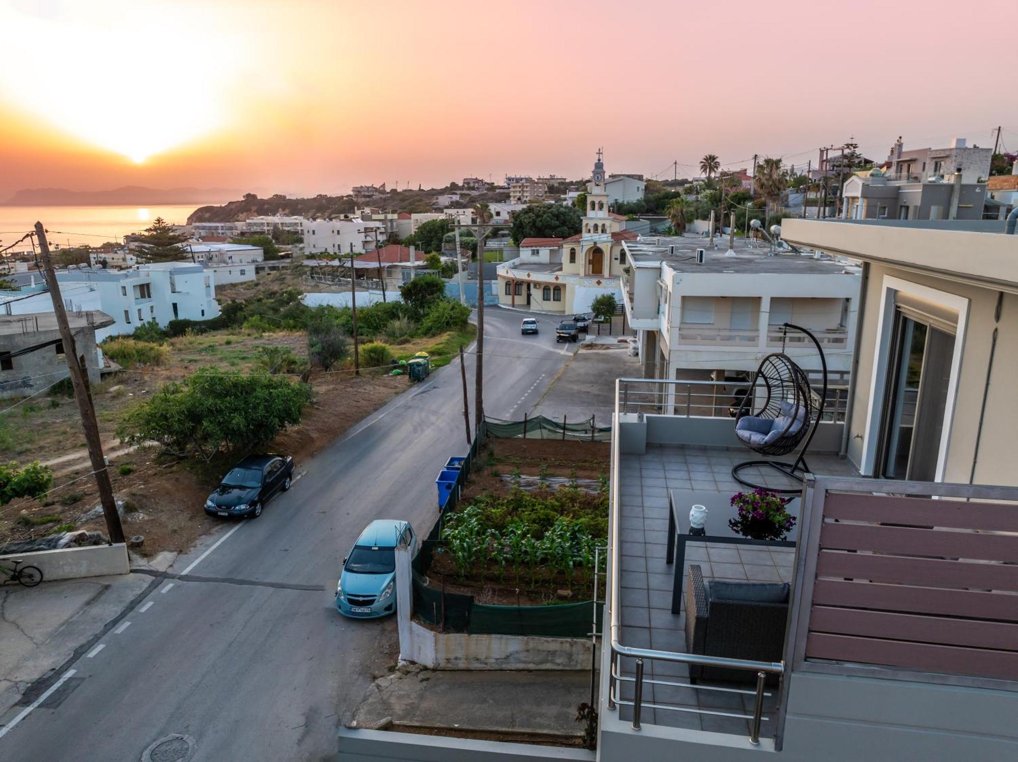 Aria Sea View, Chania Stalos Bagian luar foto